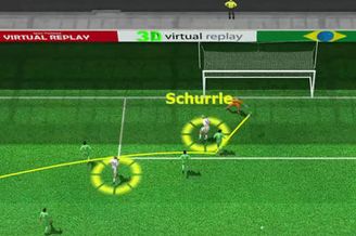 3D进球视频-穆勒左侧传中 许尔勒脚后跟磕入远角