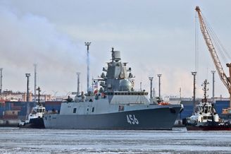俄22350型护卫舰3号舰开始海试