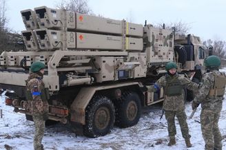乌军公开德国援助的IRIS-T SLM