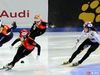 短道速滑接力中韩女队碰撞 中国被判犯规