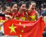 中国女排激情庆祝夺冠