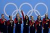 美国女子水球队获得金牌